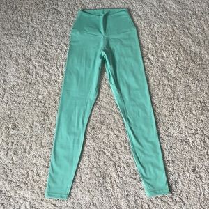 sea foam green leggings, colorfulkoala, size small